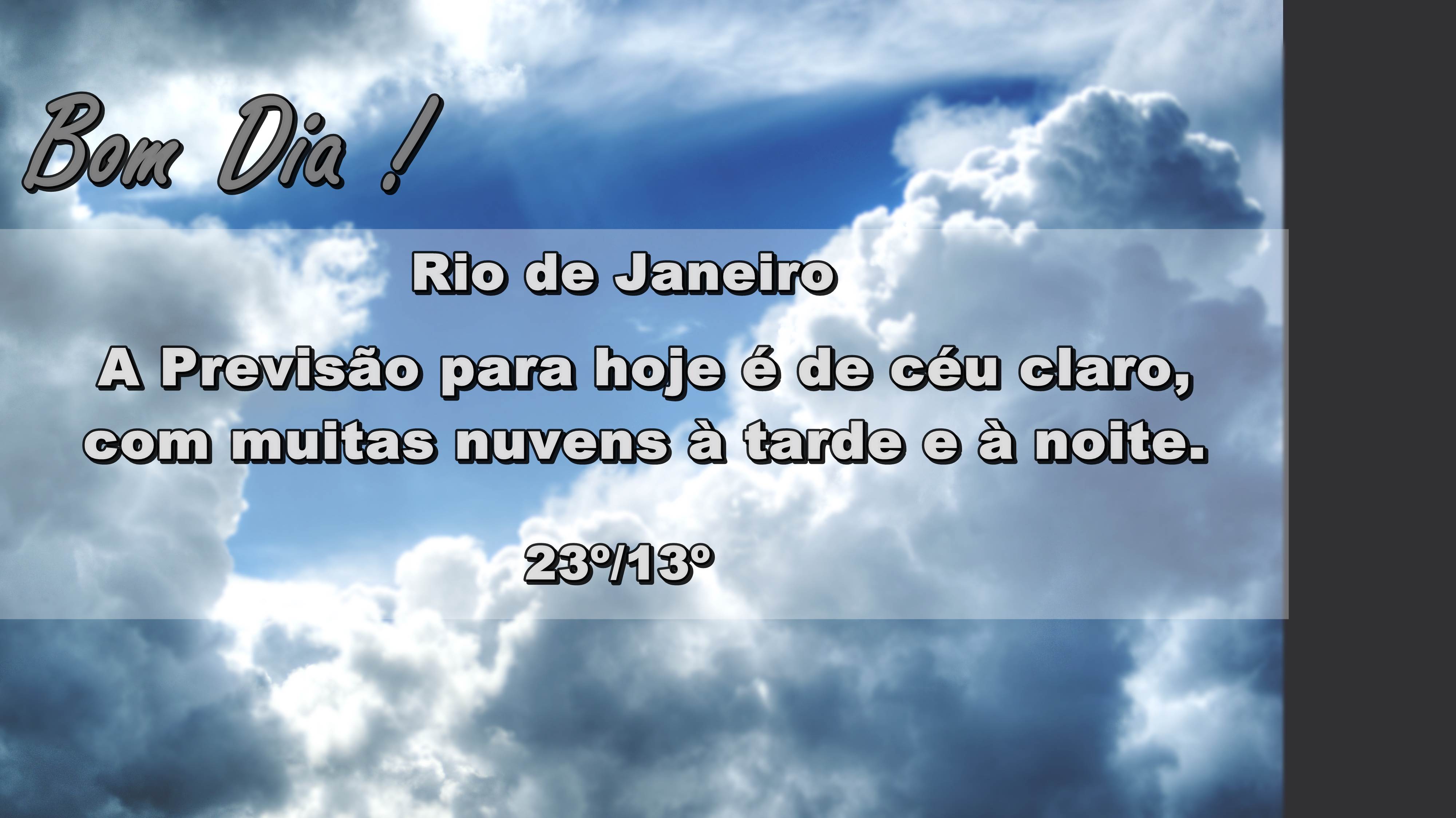 SITE MODELO - BOM DIA NUBLADO 090616 | Rádio Rio de Janeiro