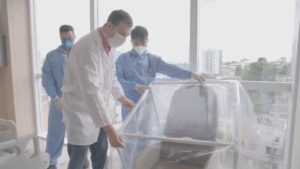 Cápsula de ventilação não invasivas.